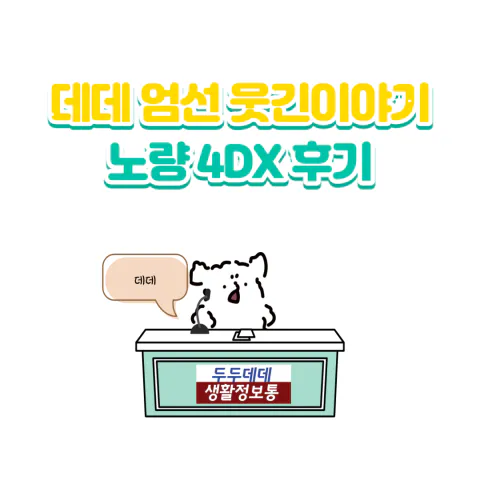 데데 엄선 웃짤 노량 4DX 후기